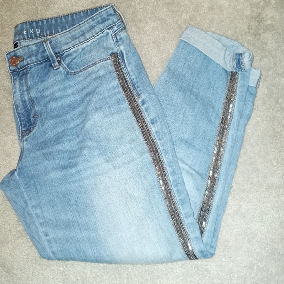 White House Black Market Denim - White House Black Market tuxedo jeans size 8